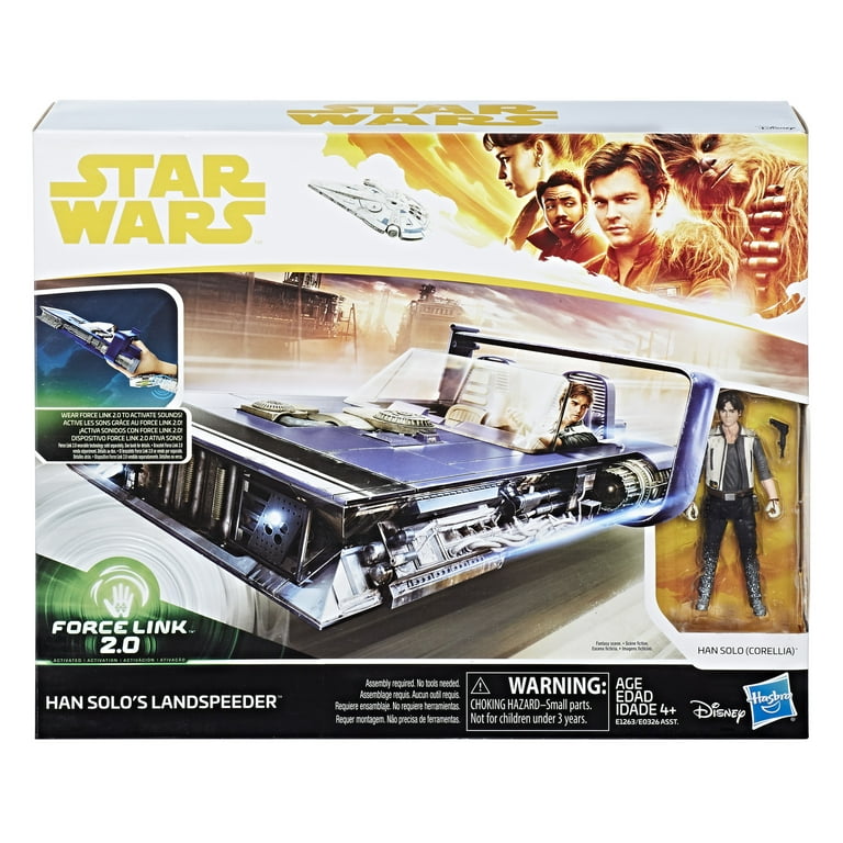 Star Wars Force Link 2.0 Han Solo Landspeeder and Figure