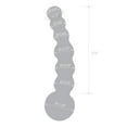 thumbnail image 3 of Glas Curved 5" Glass Beaded Dildo, Clear, 3 of 5