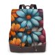 thumbnail image 1 of Easygdp Colorful Blooming Flowers Mochila de Cuero para Mujeres, Bolso de Hombro, Bolsos de Mano de Moda para Trabajo y Viajes, 1 of 4