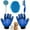 Pet Hair Gloves Pet, variant on Cat & Dog Grooming Gloves for Shedding - Efficient Deshedding Pet Grooming Gloves 2-in-1 Deshedding Brush & Massage Mitt-Safe for Dogs & Cats (1 Pair Blue)