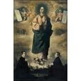 thumbnail image 2 of Francisco de Zurbarán 13x18 Black Ornate Wood Framed Double Matted Museum Art Print Titled - Immaculate Conception (1632), 2 of 5