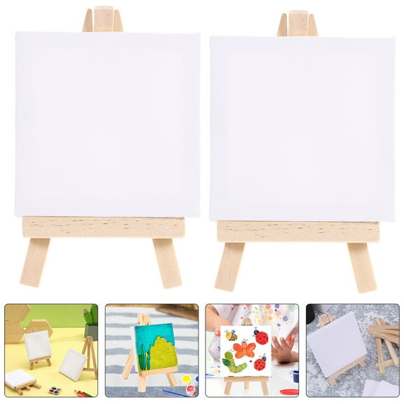 PAMINGONO Oil Painting Easel Canvas Board Wood 6 Sets