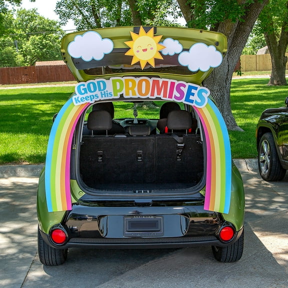 Value God Keeps His Promises Rainbow Trunk-or-Treat Decorating Kit - 7 pieces