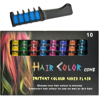8pcs）Color Temporary Hair Dye Combs Set Makeup Brushes Touchup