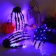 thumbnail image 4 of Decoraciones de Halloween, adornos de Halloween, regalos de Halloween, luces decorativas LED de Halloween, mano de esqueleto, garra fantasma, festival de fantasmas, cables de cobre, cadena de luces, a, 4 of 6