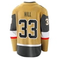 thumbnail image 3 of Men's Fanatics Adin Hill Gold Vegas Golden Knights Home Breakaway Jersey, 3 of 3