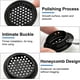 thumbnail image 4 of INCREWYA 50 rejillas de ventilación redondas de acero inoxidable de 53 mm para gabinete, cajón, estantería, cocina, negro, 4 of 5