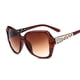 thumbnail image 3 of Gafas De Sol cuadradas a la moda para mujer, lentes grandes De marca De lujo, color morado, espejo, 3 of 5
