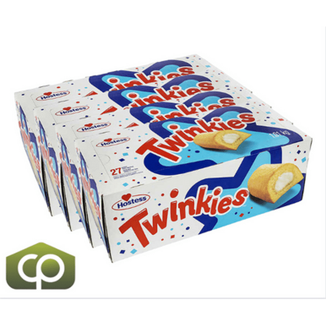 Hostess Twinkies Golden Cakes with Creamy Filling, 9 x 113 g - Classic (4/Case)