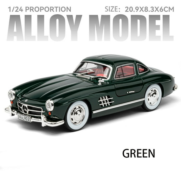 1:24 Ben 300SL z Super Vintage Alloy Car Model Diecasts Vehicle Hot Wheels Fast Furious Gift Toys Sound Light Premium Collection