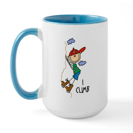 

CafePress - I Climb Large Mug - 15 oz Ceramic Large Mug