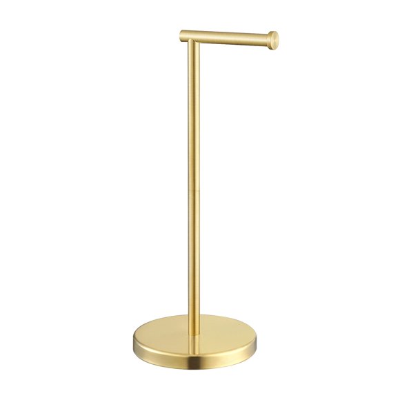 KES Gold Toilet Paper Holder Freestanding Tissue Roll Holder Floor Stand SUS 304 Stainless Steel Pedestal Lavatory Stora
