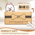 thumbnail image 6 of Rebee Vision Dog Leash Holder for Wall – Dog Stuff Organizer and Dogs Bone Key Holder Wall Mount with 3D Puppy Paw Hooks (White), 6 of 6