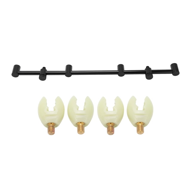 Carp Fishing Rod Support Buzz Bar Aluminum Alloy Buzz Bar With Bracket Head Carp Coarse Fishing Equipment Carp Fishing Rod Support Buzz Bar With Luminous Head Aluminum Alloy