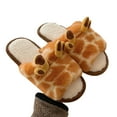 thumbnail image 2 of hirigin Cute Animal Plush Slippers Indoor Fluffy Slippers Non-slip Soft Sole Winter Warm Shoes for Women Men Girls Boys, 2 of 8