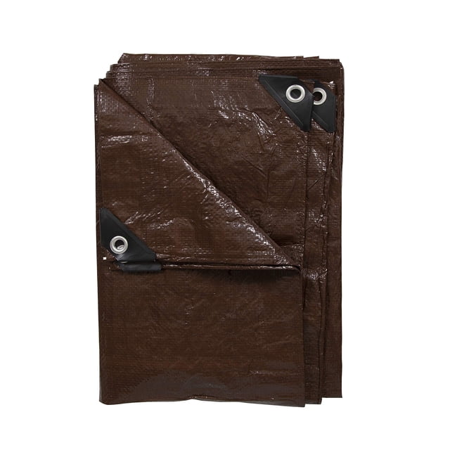 Tarp Stansport, ligero, antidesgarros, 3,04 m x 3,65 m, color marrón