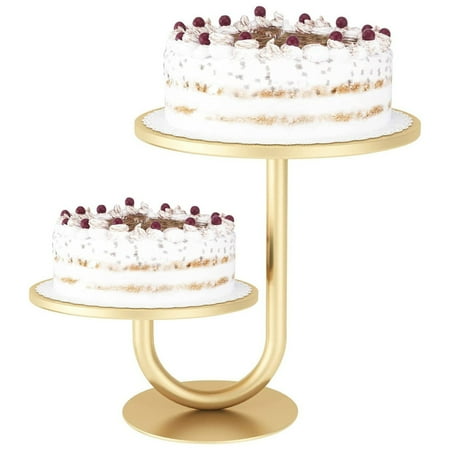 

Cupcake Stand Dessert Holder Elegant Design Anti-rust Process Easy to Use Double-deck for Outdoor Indoor Activities House Hotel