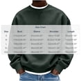 thumbnail image 2 of hoksml Men s Solid Crew Neck Sweatshirt Loose Fit Long Sleeve Chest Pocket for Fall Winter Daily Work Outdoor Comfort, 2 of 4