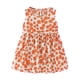 thumbnail image 1 of Vestido Para Niñas Ropa Para Bebés Ropa De Verano Para Niños Pequeños Vestido Sin Mangas Estampado Gráfico Ropa Para Niños Naranja Odeerbi LM103-2166, 1 of 4