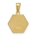 thumbnail image 3 of 14k Yellow Gold Enameled Medical Disk Pendant, 3 of 4