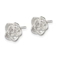thumbnail image 5 of Auriga Fine Jewelry 925 Sterling Silver Flower Stud Earrings for Women(L-9mm, W- 9mm), 5 of 5