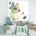 thumbnail image 3 of Succulents In Old Watering Can With Butterfly 36 in x 36 in Framed Painting Canvas Art Print, by Designart, 3 of 4