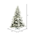 thumbnail image 3 of Vickerman 9' Flocked Utica Fir Artificial Christmas Tree, Unlit, 3 of 4
