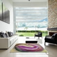 thumbnail image 7 of Ahgly Company Machine Washable Indoor Rectangle Transitional Dark Raspberry Purple Area Rugs, 3' x 5', 7 of 7