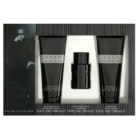 ($83 Value) Sean John Cologne Gift Set for Men,Eau de Parfum, Shower Gel & After Shave Balm, 3 Pieces