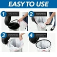 thumbnail image 6 of Mainstays Stainless Steel Trash Can 3.1 Gallon Round Step Bathroom Trash Can, 6 of 9