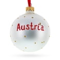 thumbnail image 2 of Flag of Austria Glass Ball Christmas Ornament 3.25 Inches, 2 of 5