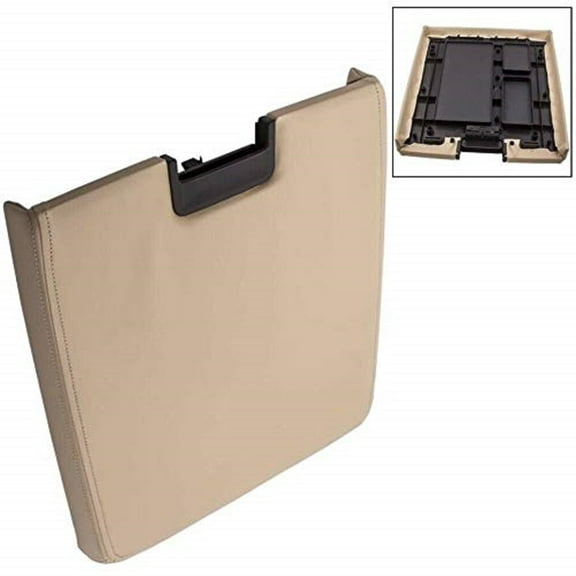 PIT66 Front Center Console Lid Armrest Pad Fit For 07-13 Chevy Silverado GMC Sierra Beige