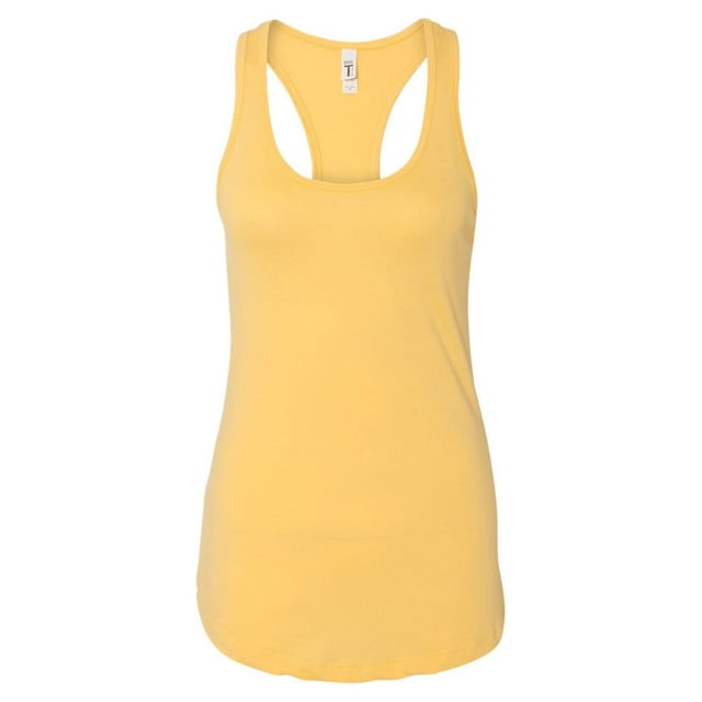 Next Level Womens Ideal Racerback Tank, S, Banana Cream