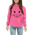 thumbnail image 2 of Generic Christmas Clothes for Girls Kids Boys Pullover Hoodies Cute Printed Hooded Long Sleeve Winter Sweatshirts Tops Holiday Outfit Thanksgiving (9-10 Years,Hot Pink), 2 of 3