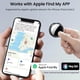 thumbnail image 2 of Tracker Tag AMZSMT, paquete de 2, compatible con Apple Find My, iOS, resistente al agua, 2 of 7