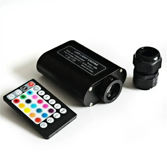 12W Wireless Fiber Optic Star Light Engine RGBW Remote Controlled 12V Music Sound Sensor Led Roof Ceiling ,Safe to Use