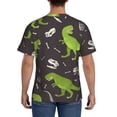 thumbnail image 2 of Rocae Dinosaur Skeleton for Men's Moisture-Wicking Crew Tee - T-Shirt for Sports, Outdoor Activities, and Casual WearXX-Large, 2 of 9
