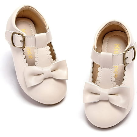 

Toddler Girl Shoe School Party Girls Flat Flower Girl Mary Jane Dress Shoes