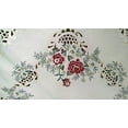 thumbnail image 3 of Doily Boutique Tablecloth or Table Topper Square with a Red Burgundy Rose on Ivory Fabric, Size 34 inches, 3 of 5
