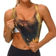 thumbnail image 3 of Balery Cute Sunflower Guinea Pig Sujetadores deportivos con espalda cruzada para mujer, acolchados, sin costuras, de alto impacto, ideales para yoga, gimnasio, entrenamiento y fitness.-XX-Large, 3 of 8