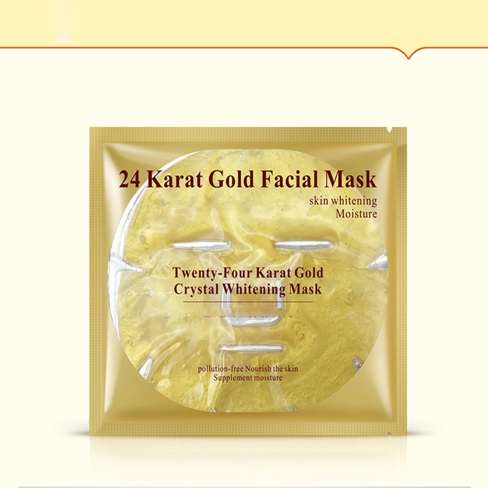 BIOAQUA Natural 24K Gold Face Mask Whitening Moisturizing Sheet Mask