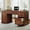 Walnut, variant on Casacomoda Home Office Desk with File Cabinet and Drawers, 59" Executive Desk with USB Power Outlet, Storage Cabinet for CPU, Workstation Table for Study, Walnut