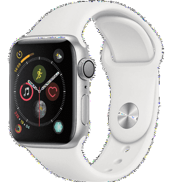 Pre-Owned Apple Watch Series 4 GPS w/ 44MM Silver Aluminum Case & White Sport Band 