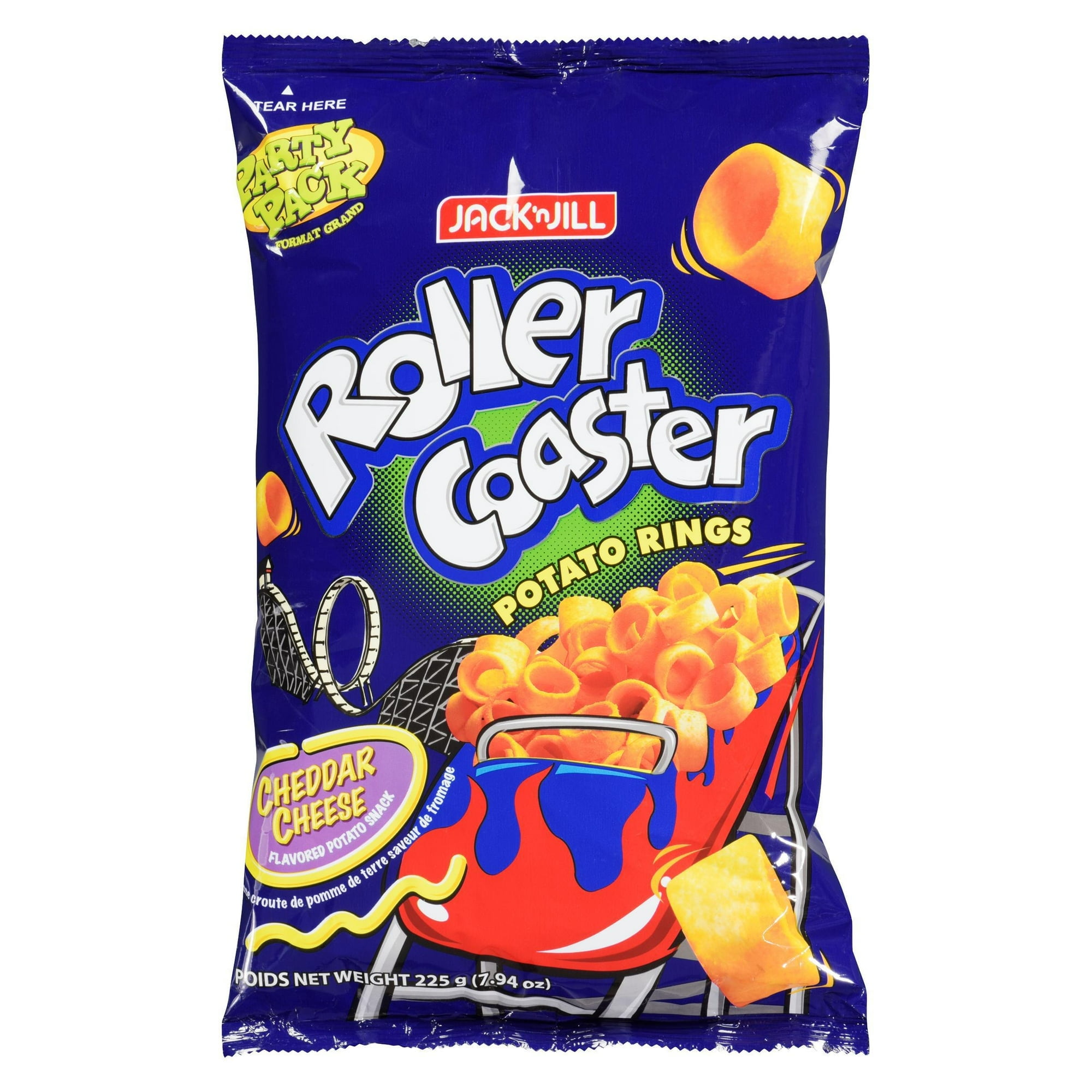 Jack n' Jill Roller Coaster Party packs 225g per Bag, Cheese Flavor Snacks, Net Weight - 225 g (7.94 oz)