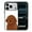 Brown Toy Poodle Dog, variant on WIRESTER Shockproof Soft Rubber Cover Case for Apple iPhone 17 Pro 6.3" 2025, Tricolor Cavalier King Charles Spaniel Dog On Light Blue Background