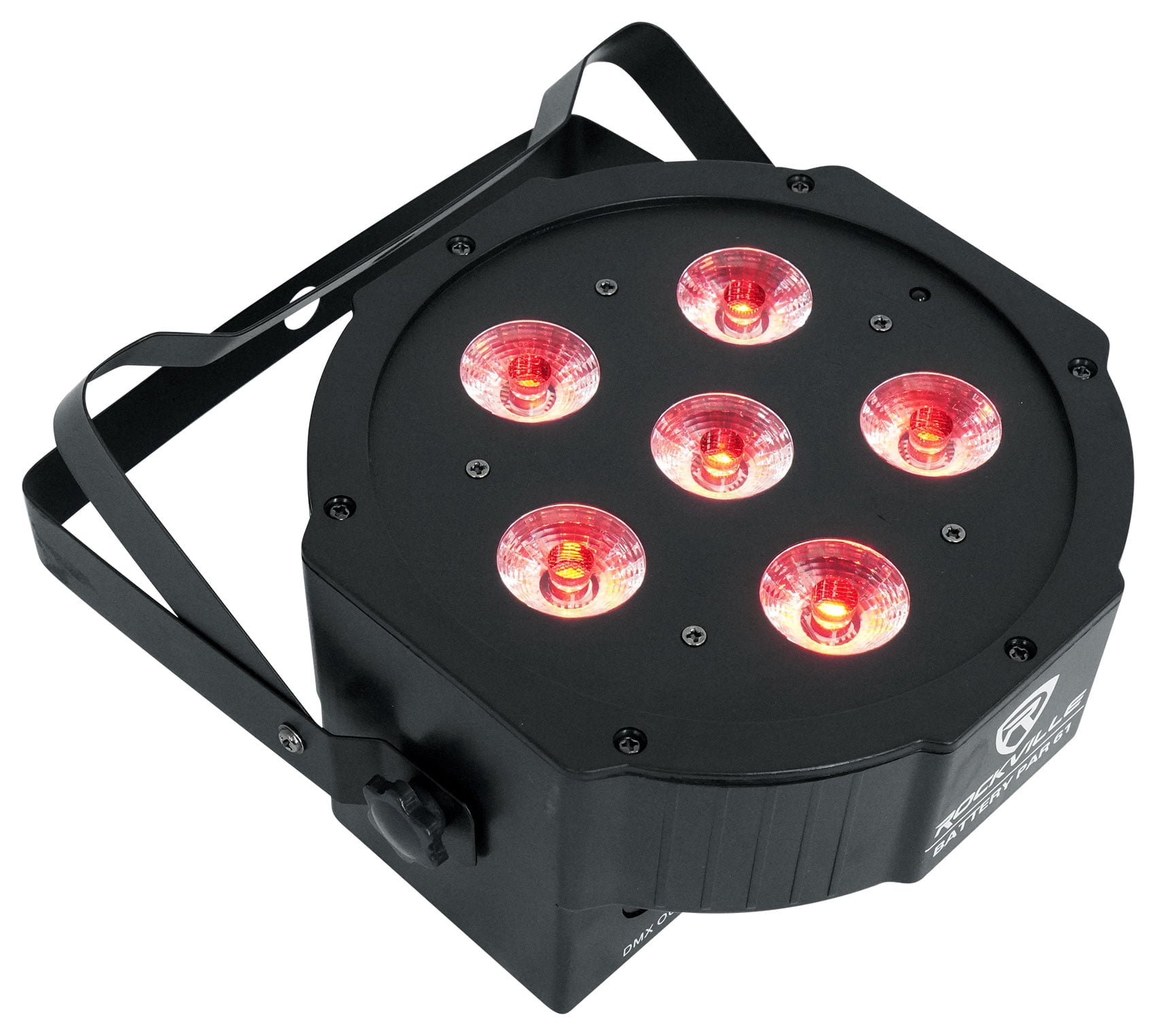 Rockville BATTERY PAR 61 Rechargeable RGBWA+UV DMX DJ STAGE Wash Light+Remote