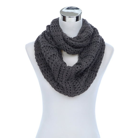 Premium Winter Mesh Knit Infinity Loop Circle Scarf