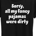 thumbnail image 3 of Instant Message - Fancy Pajamas Dirty - Women's Short Sleeve Graphic T-Shirt, 3 of 6