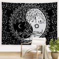 thumbnail image 1 of Árbol de la vida Tapiz Hippie Blanco y negro Tapiz Colgante de pared Estética Yin Yang Tapiz Arte de la pared Decoración para el hogar Dormitorio Sala de estar Dormitorio Ormromra ZJWJ508, 1 of 5