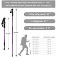 thumbnail image 3 of Hiking Trekking Poles, 2 Pack Collapsible, Lightweight, Anti Shock, Walking Sticks, Adjustable Hiking Pole for Men and Women purple, 3 of 6